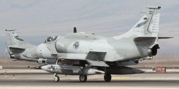 A-4AR "Fighthawks" which were upgraded with F-16 components.