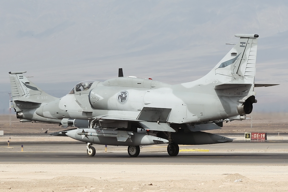 A-4AR "Fighthawks" which were upgraded with F-16 components.