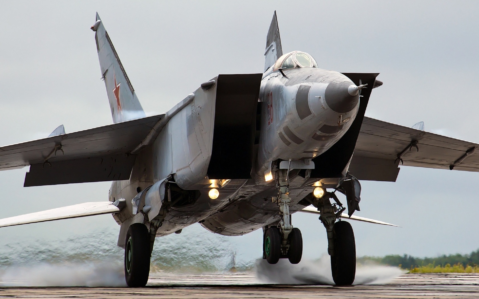 The MiG-25 "Foxbat", one of the fastest military aircraft of its time. 