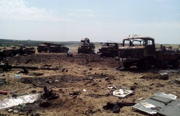 Artillery strike on Zelenopillya: Carnage on the Ukrainian plains.