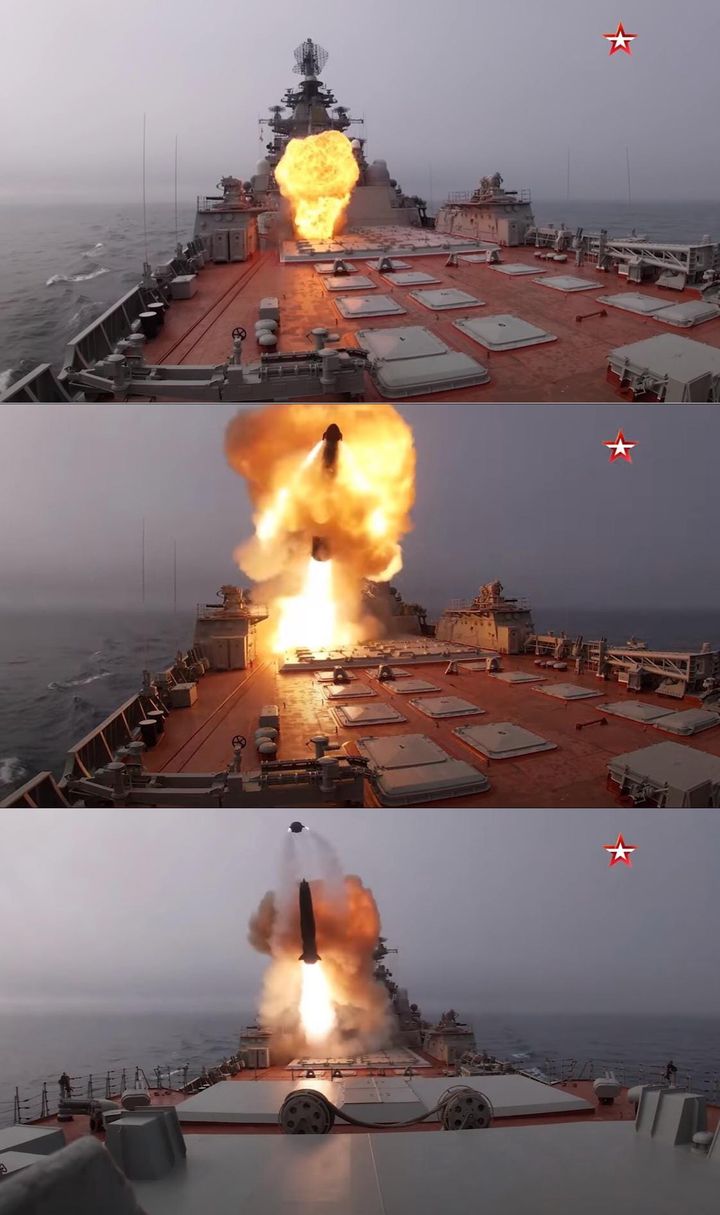 P-700 missile launch sequence