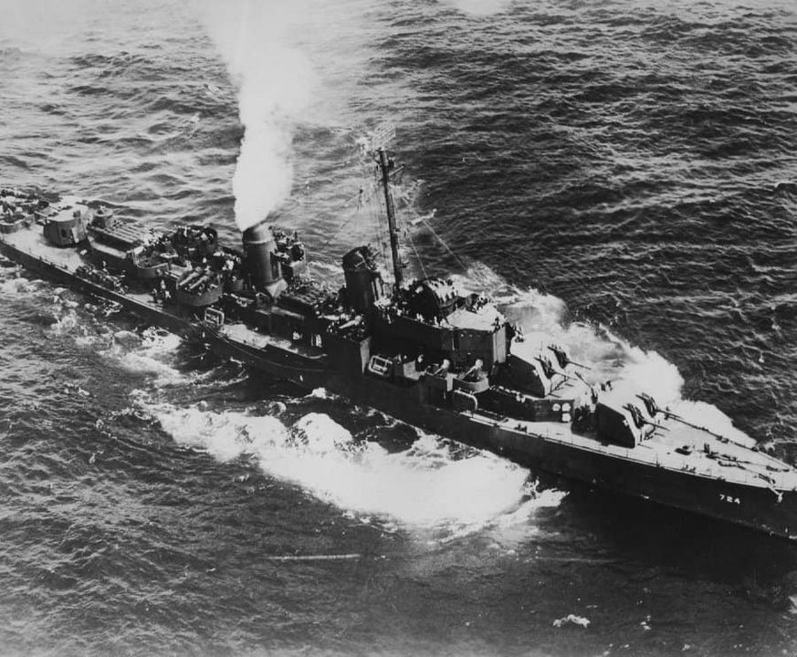 USS Laffey in battle