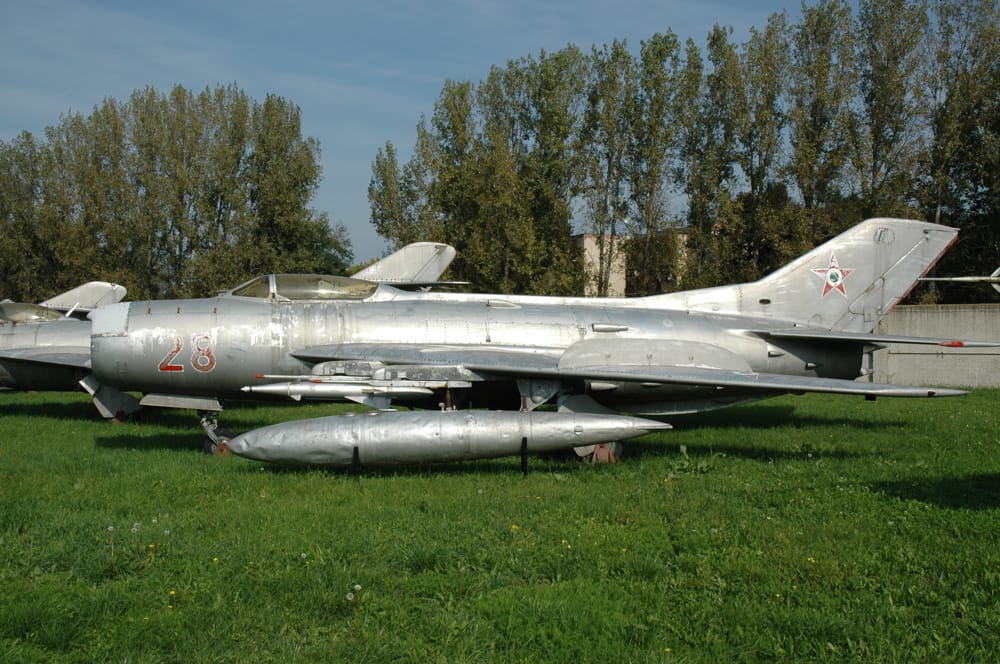 MiG-19 displayed in museum