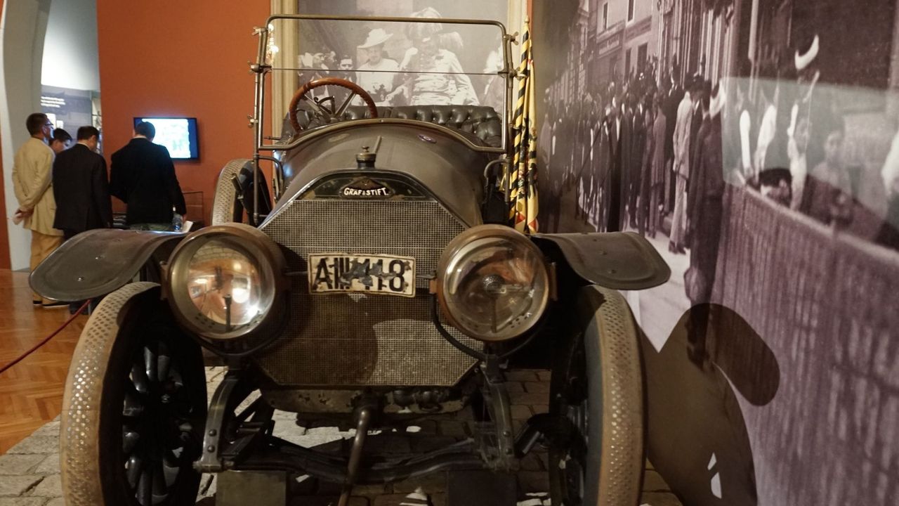 Car on Display at Museum