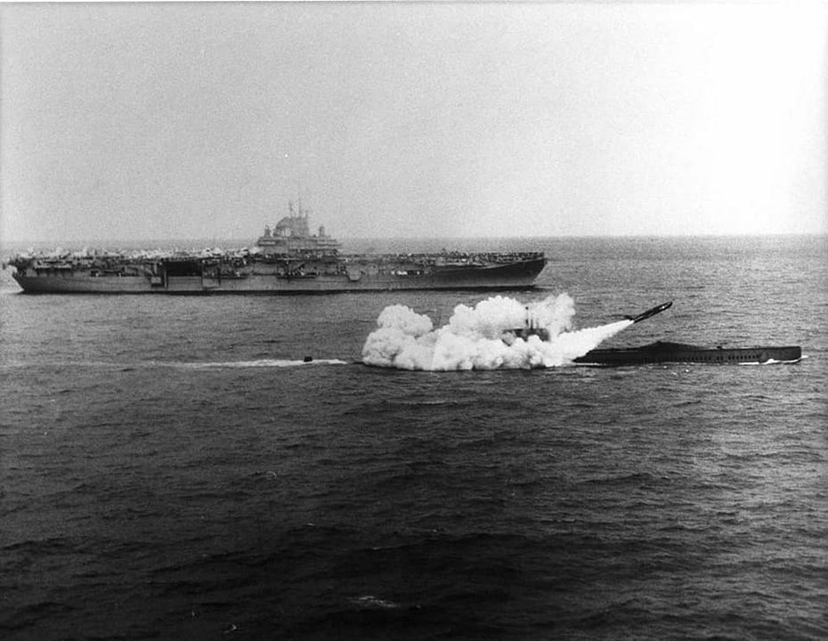 U.S.S. Halibut at sea